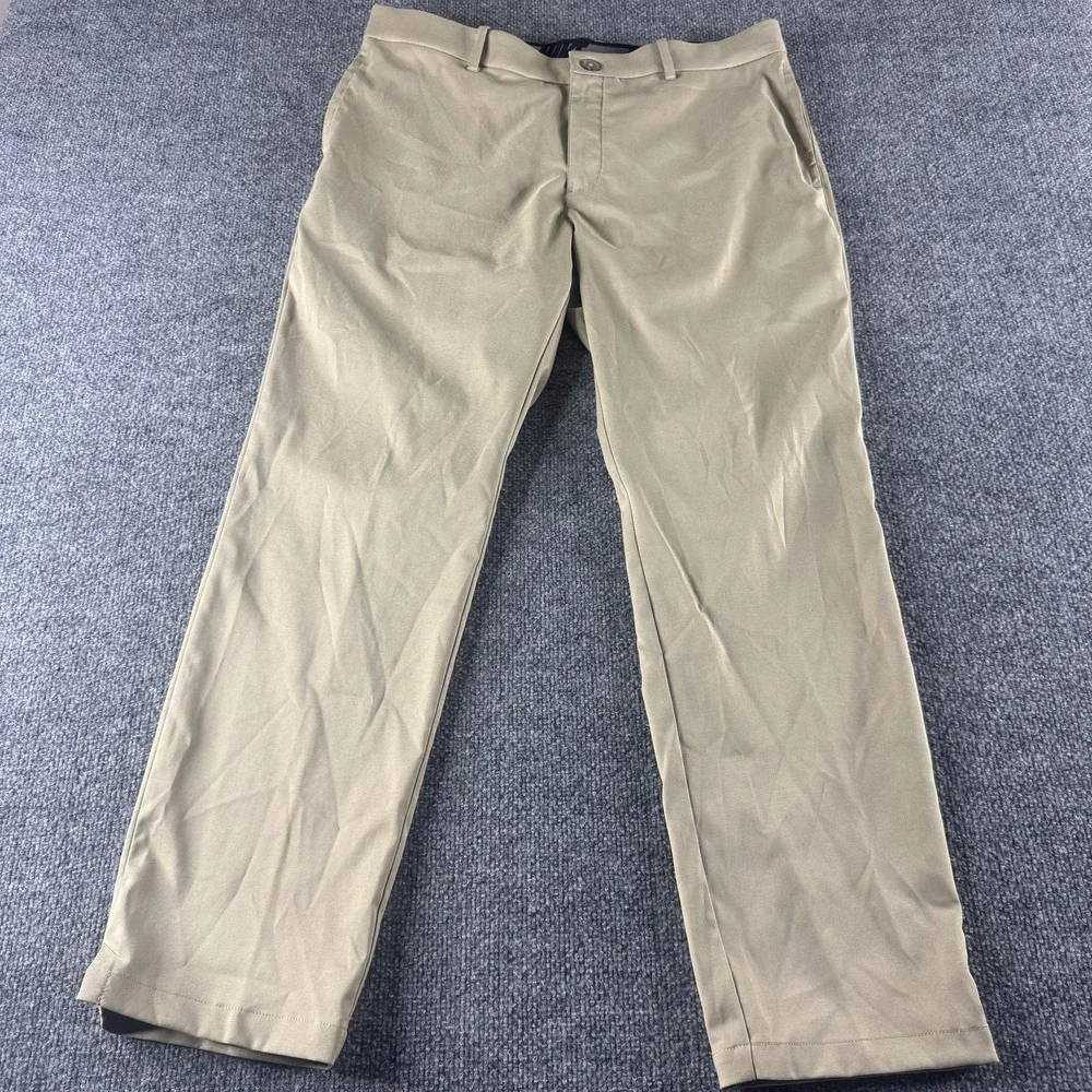 Nike Pants Mens 36x30 Beige Dri-FIT Khakis Twill Pockets Stretch Lightweight